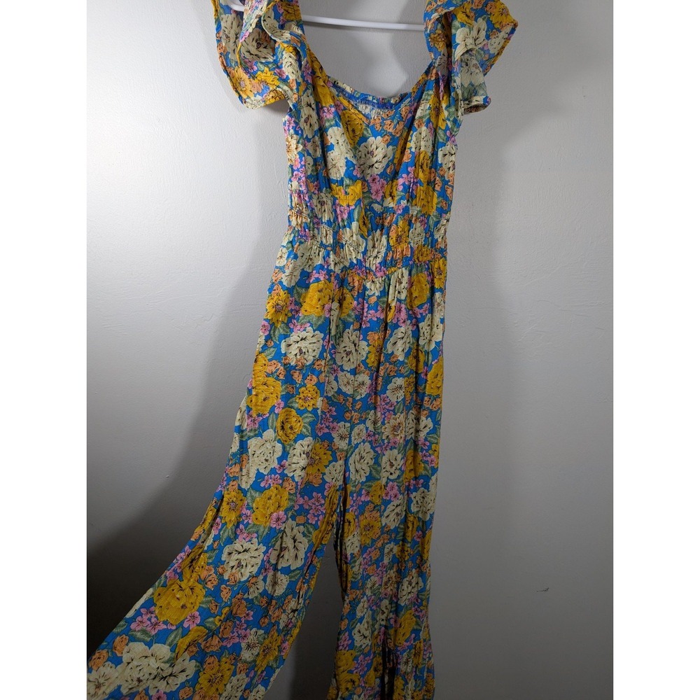 Small Boutique Boho Sleeveless Floral Jumpsuit‎